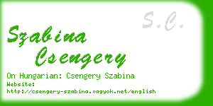 szabina csengery business card